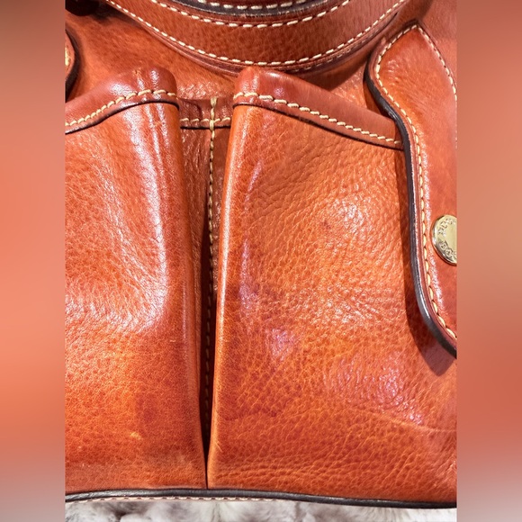 Dooney & Bourke Florentine Leather Lucy Hobo – Bruschetta - Picture 9 of 17